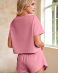 Cropped Tee and Ruffle High Waist Skort Set