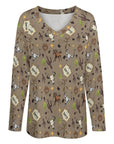 Baha Ranch Western Print Long Sleeve Top