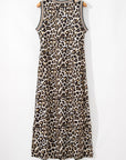 Yara Leopard Sleeveless Maxi Dress