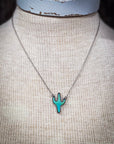 Cactus Pendant Fashion Necklace