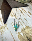 Cactus Pendant Fashion Necklace