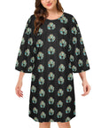 Turquoise Naja Oversized Sleep Shirt