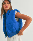 Crop Puffer Vest