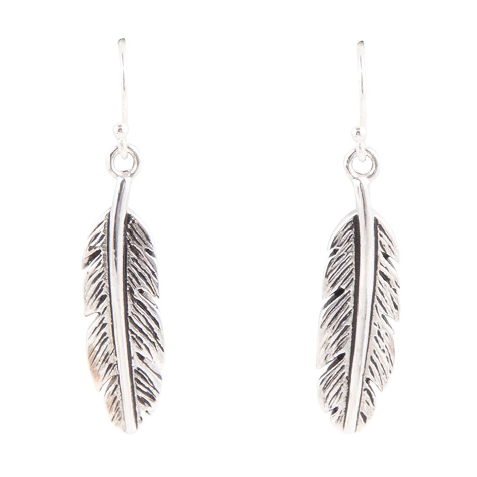 Feather Sterling Silver Earrings