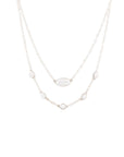 Calming Presence White Howlite and Sterling Silver Necklace