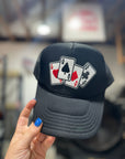 Lucky Aces Patch Trucker Hat