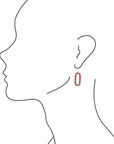 Carnelian Endless Loop Earrings