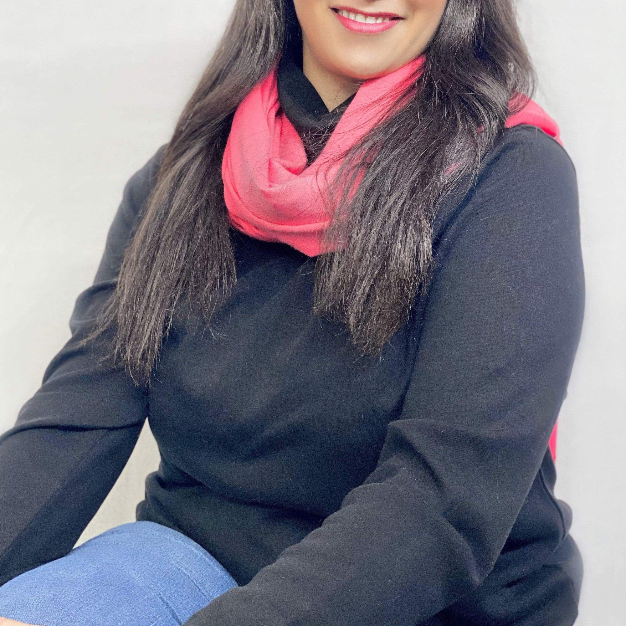 Ultra Soft Pink Cashmere Scarf / Wrap / Shawl / Cover
