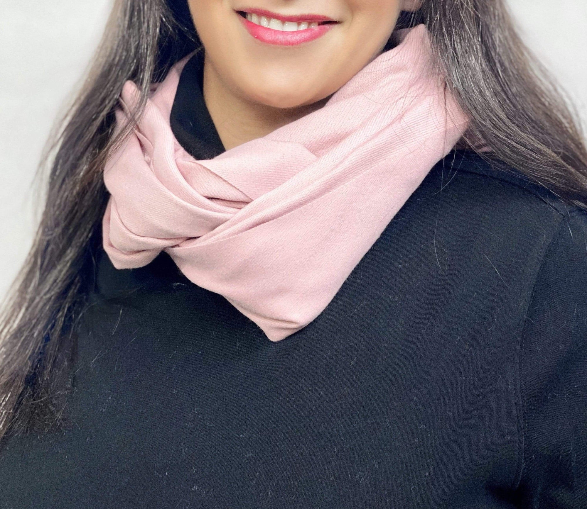 Ultra Soft Rose Cashmere Scarf / Wrap / Shawl / Cover