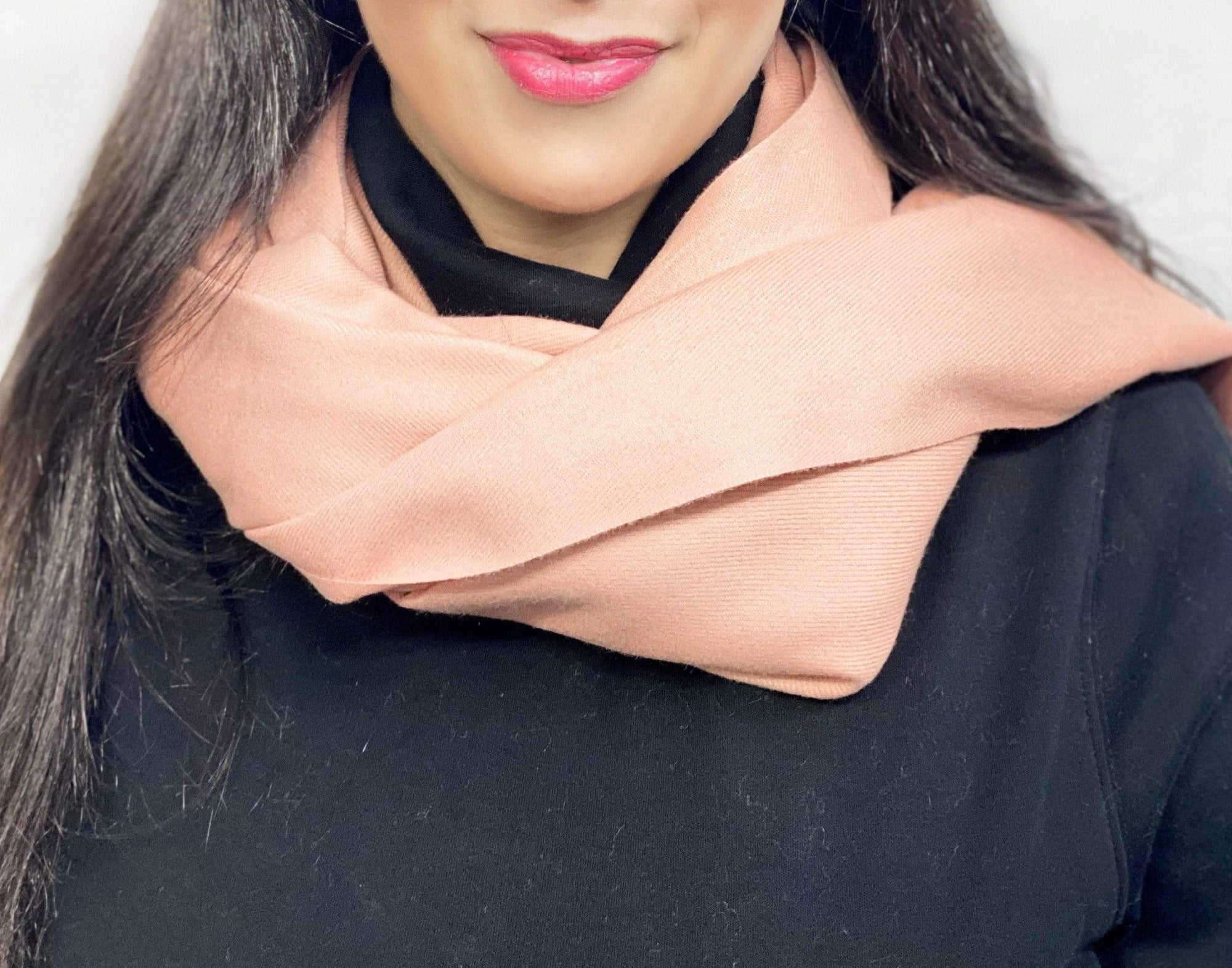 Ultra Soft Peach Cashmere Scarf / Wrap / Shawl / Cover