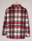 Plaid Chest Pocket Buttoned Shacket