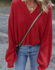 Evelyn Knit Drop Shoulder Sweater