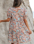 Aliana Bohemian Floral Mini Dress