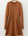 Madeline Ribbed Mini Sweater Dress