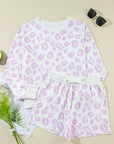 Malani Leopard Pullover and Shorts Set