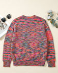 Space Dye Crew Neck Sweater