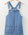 Ryleigh Pocketed Adjustable Straps Denim Overall Dress