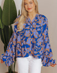 Alyssa Floral Buttoned Loose Fit Shirt
