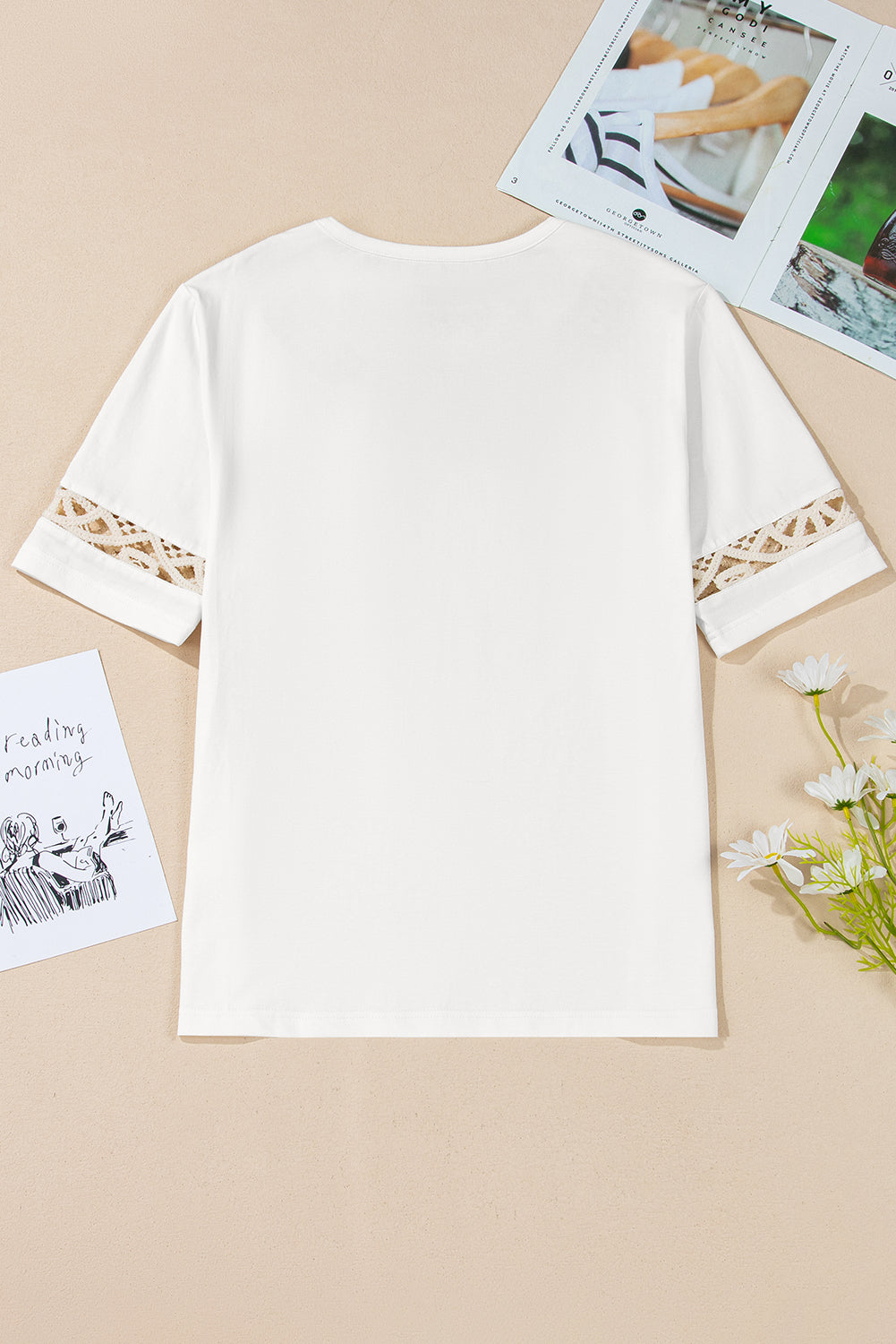 Madilynn Lace Crochet Casual Top