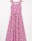 Cecelia Floral Cutout Back Empire Waist Dress