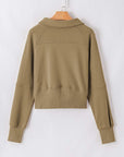 Fleece Lined Zip-Up Sweatshirt