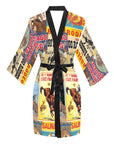 Vintage Rodeo Poster Women's Lounge Kimono Robe