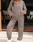 Checker Top and Pants Set