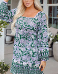 Makenna Floral Square Neck Dress