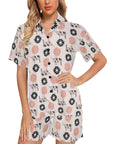 Longhorn Floral Women's Western Pajama Set