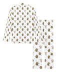 Cactus and Highland Cow Women's Western Pajama Set