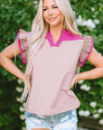 Maci Ruffled Sleeve Frill V Neck Blouse