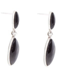 Champion Onyx and Sterling Silver Earrings