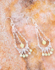 Chartruese Lemon Jade Chandelier Earrings