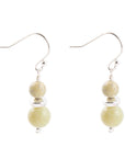 Chartruese Lemon Jade Drop Earrings