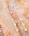 Chartruese Lemon Jade Linear Earrings