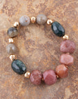 Cheyenne Ruby Quartz Chunky Bracelet