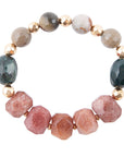 Cheyenne Ruby Quartz Chunky Bracelet