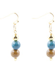 Cheyenne Wood Agate Drop Earrings