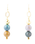 Cheyenne Wood Agate Drop Earrings