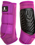 Classic Equine Horse Hind Sports Boots Fit Plum