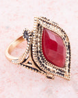 Cleopatra Bordeaux Quartz Ring