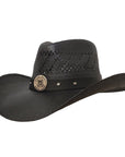 COAST GUARD HEROES BLACK SHANTUNG STRAW