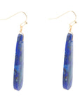 Cobalt Blue Lapis Long Earrings