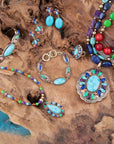 Concho Colorful Golden Statement Ring