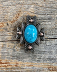 South West Turquoise Concho W204L
