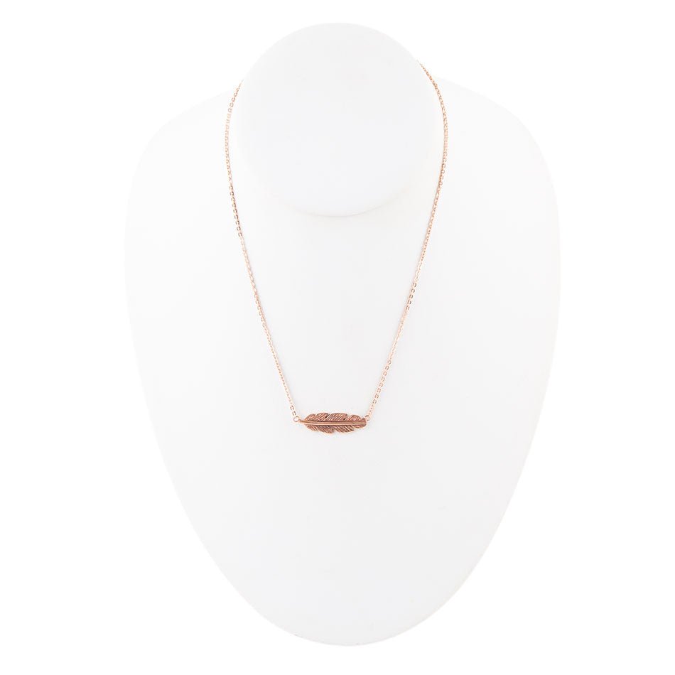 Copper Quill Necklace