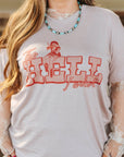 Pink Hell I Won't Cowgirl Graphic Tee