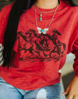 Cowgirl Rider Graphic Sweatshirt