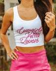Cowgirls Make Better Lovers Cropped Tank Top