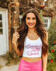 Cowgirls Make Better Lovers Cropped Tank Top